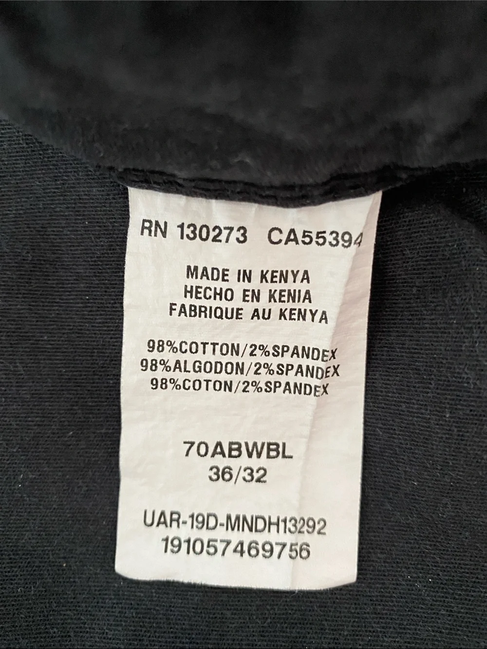 Wrangler Men's Cargo Pants - Faded Black 36/32